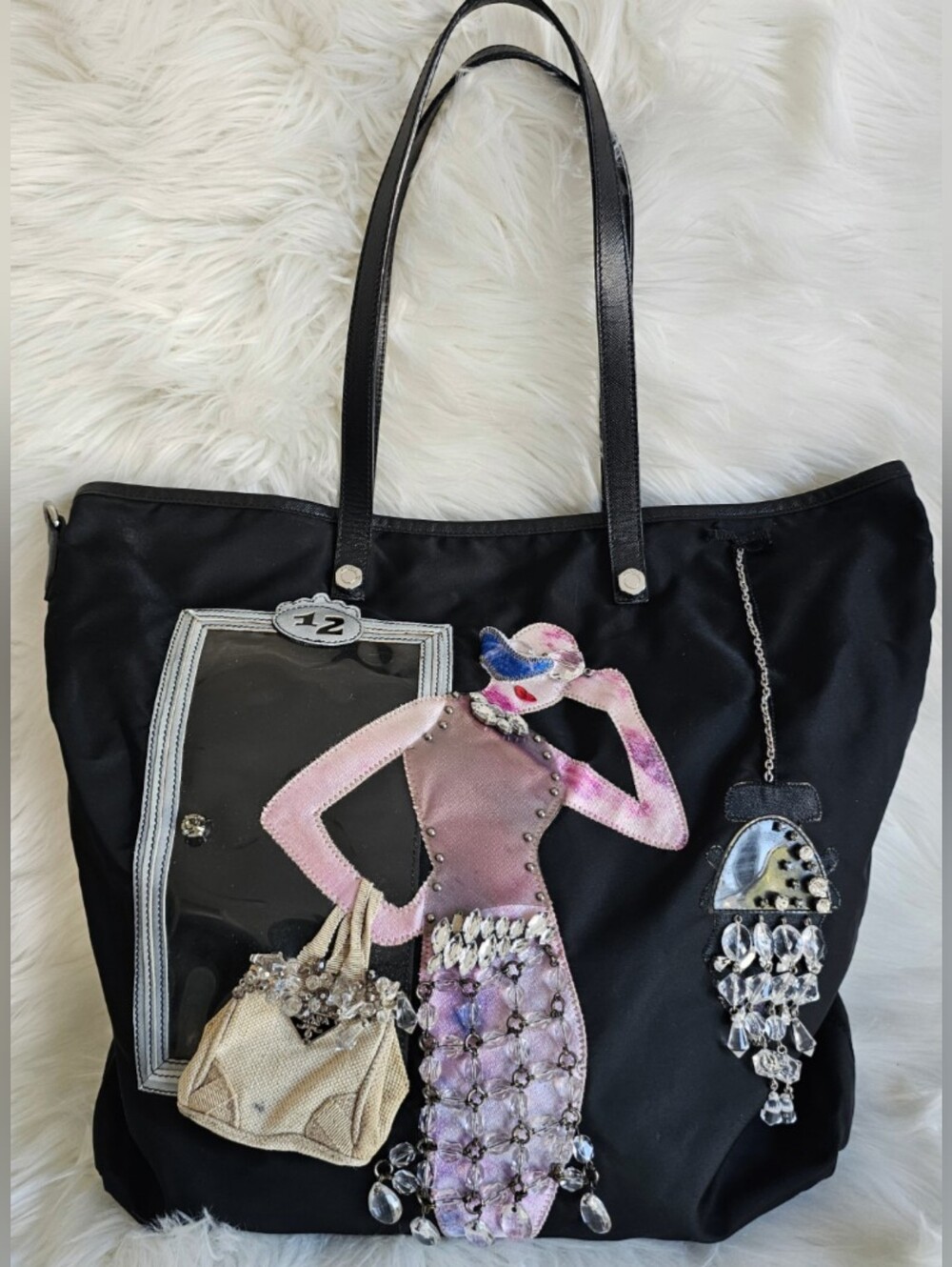 🖤 *RARE* Prada Applique Tote 🖤
